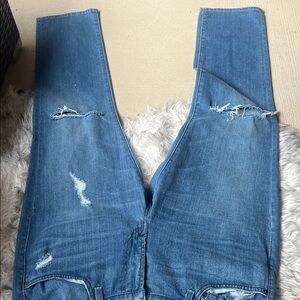 Polo by Ralph Lauren Distressed Straight Leg Denim Jeans